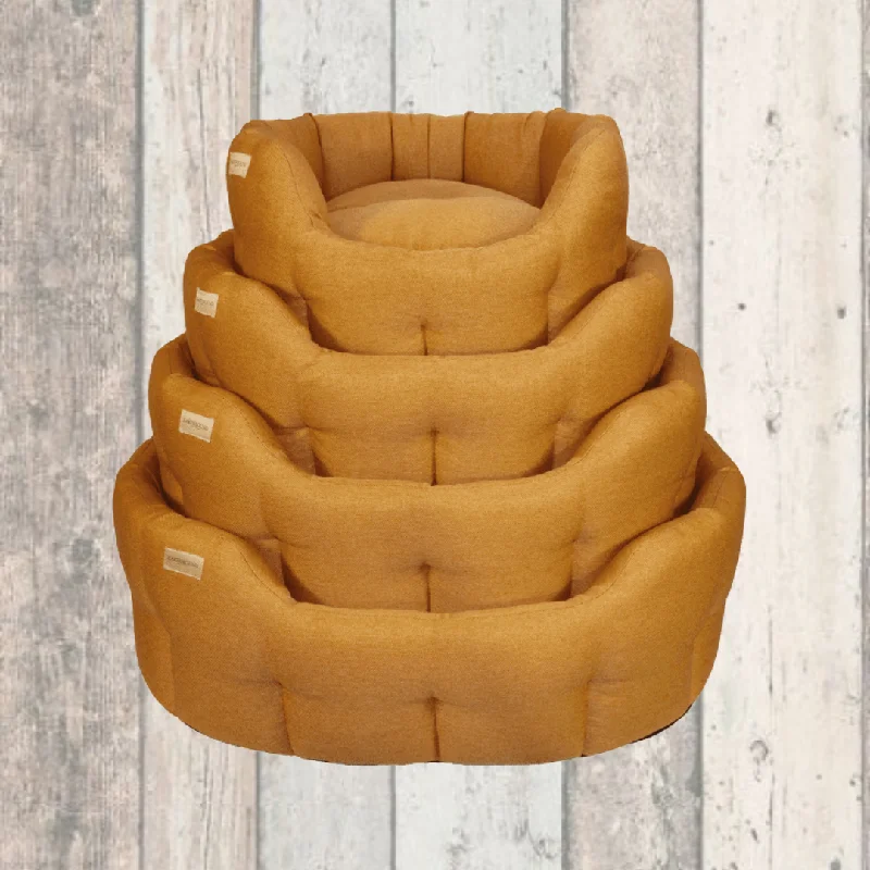 Earthbound Mustard Yellow Dog Bed