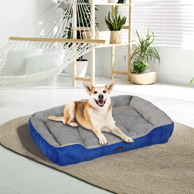 LARGE Dog Beds Pet Mattress Bedding - Navy