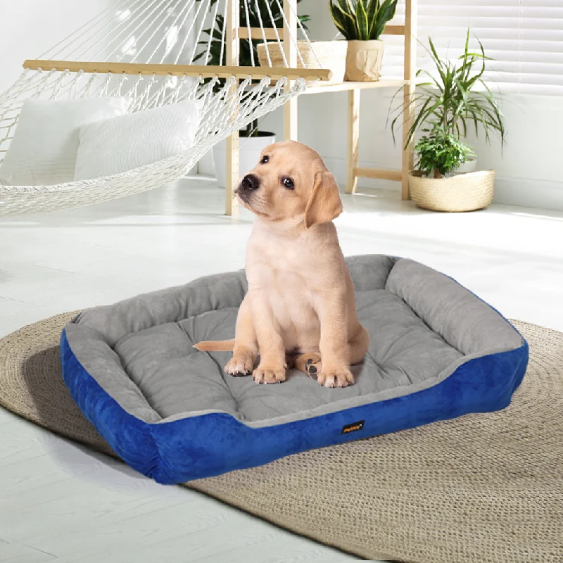 MEDIUM Dog Beds Pet Mattress Bedding - Navy