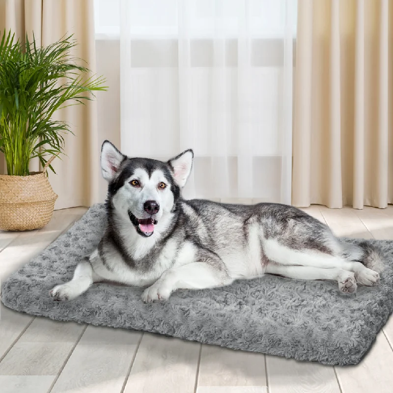 XLarge Dog Beds Pet Bedding Soft Warm Mattress - Grey