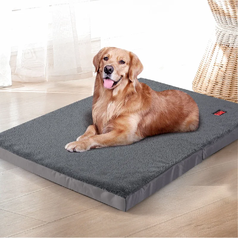 MEDIUM Dog Beds Pet Foldable - Grey