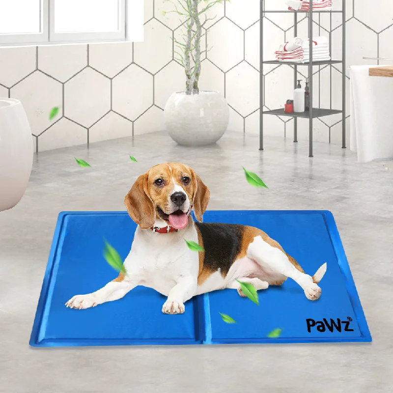 LARGE Dog Beds Pet Cooling Mat Gel Mats Cool Double 7KG - Blue