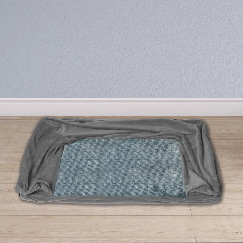 LARGE Dog Beds Pet Sofa Bedding Soft Warm Cover Cover - Grey