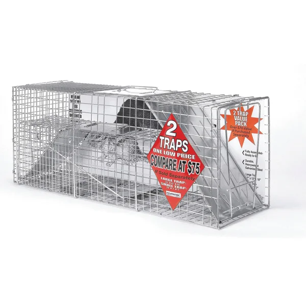 ADVANTEK CATCH & RELEASE ANIMAL TRAPS 2 PACK (14.5 lbs)