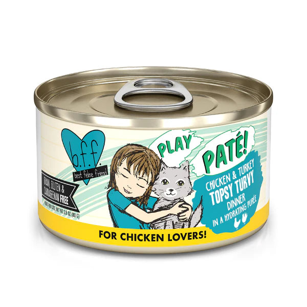 BFF PLAY Paté  Chicken & Turkey Topsy Turvy 2.8 oz