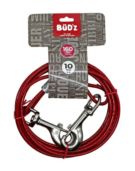 Bud'Z 10ft Tie Out (Up To 160 Lbs)