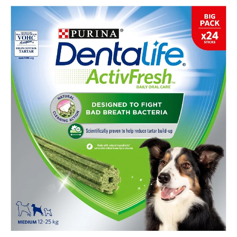 Dentalife ActivFresh Medium Dog Treat Dental Stick 24