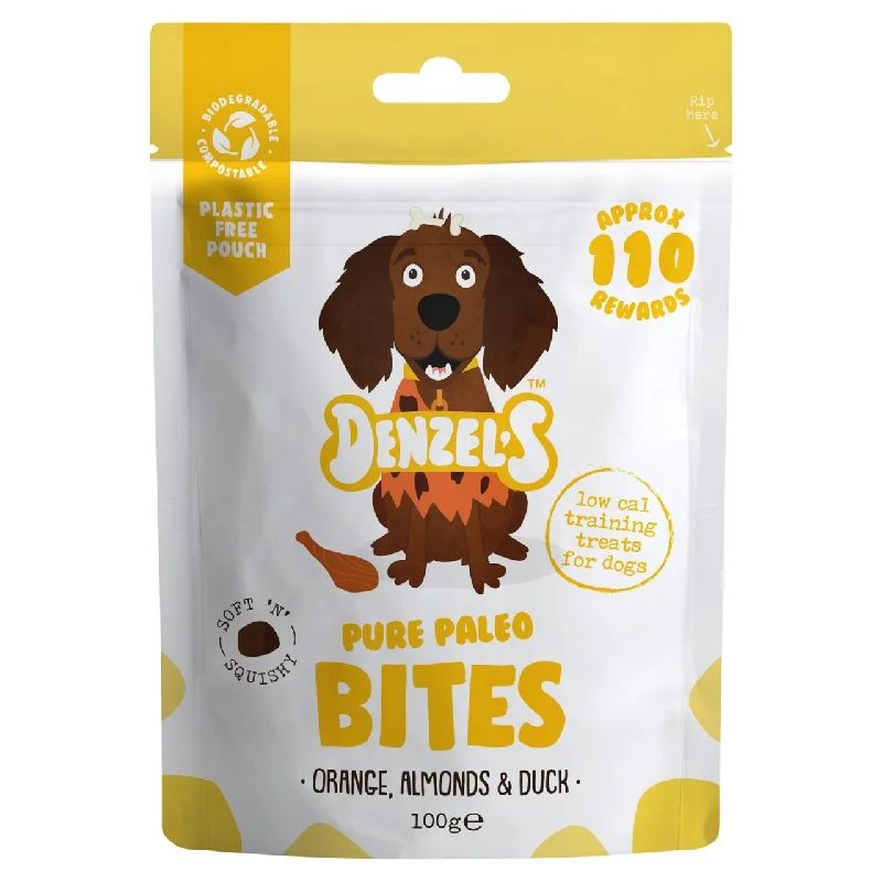 Denzel's Pure Paleo Training Bites Orange Almonds & Duck 100g