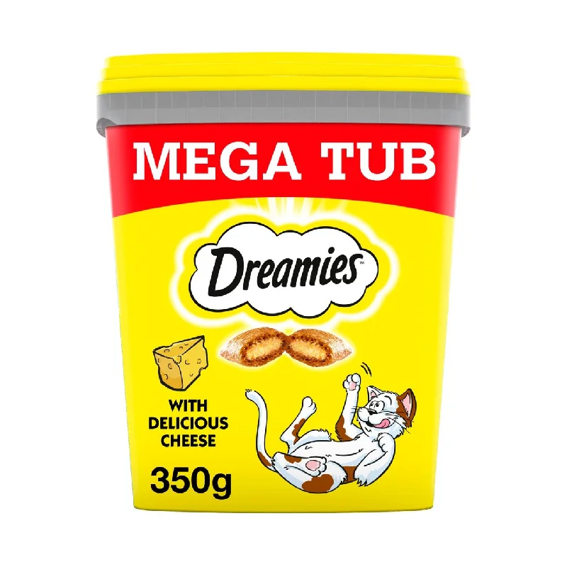 Dreamies Cat Treat Biscuits with Cheese Bulk Mega Tub 350g