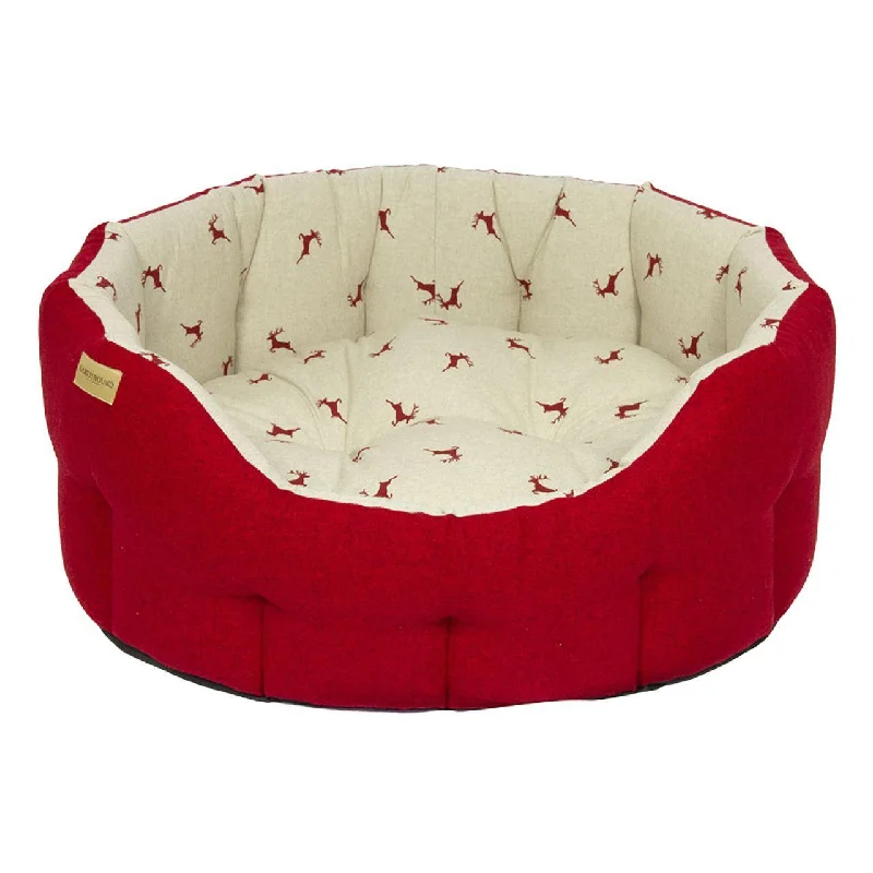 Earthbound Classic Brushed Stag Red Dog Bed Medium