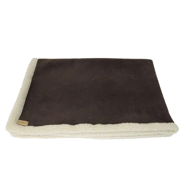 Earthbound Sherpa Chocolate Pet Blanket Large