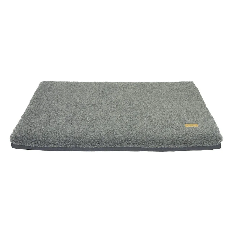 Earthbound Sherpa/Waterproof Grey Removable Dog Cage Mat Medium