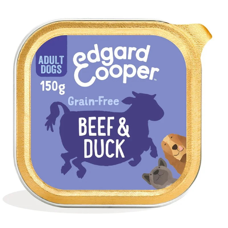 Edgard & Cooper Adult Grain Free Wet Dog Food with Beef & Duck 150g