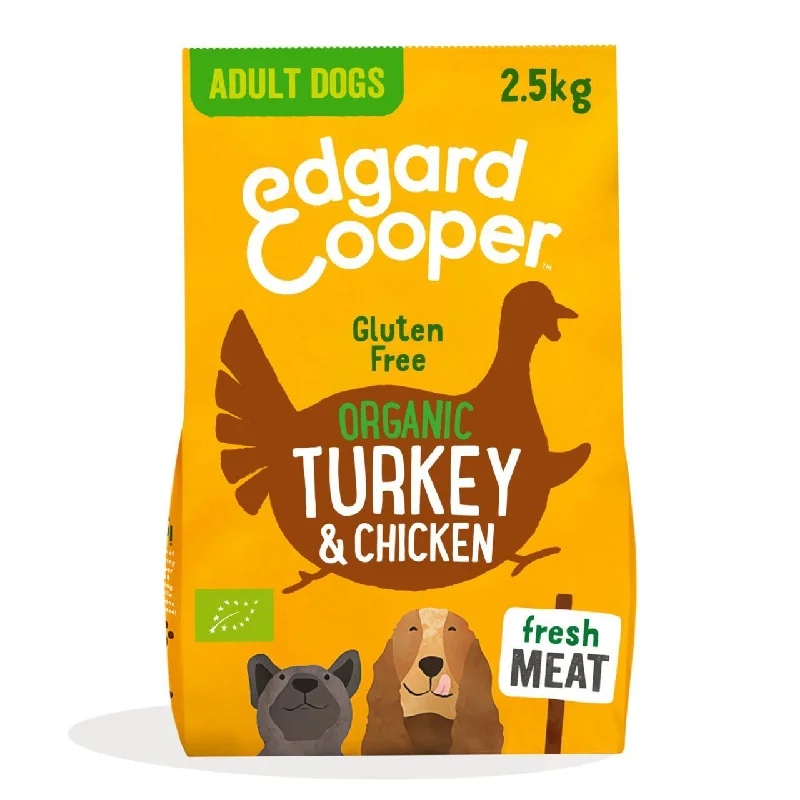 Edgard & Cooper Gluten Free Dog Food Organic Free Range Turkey & Chicken 2.5kg