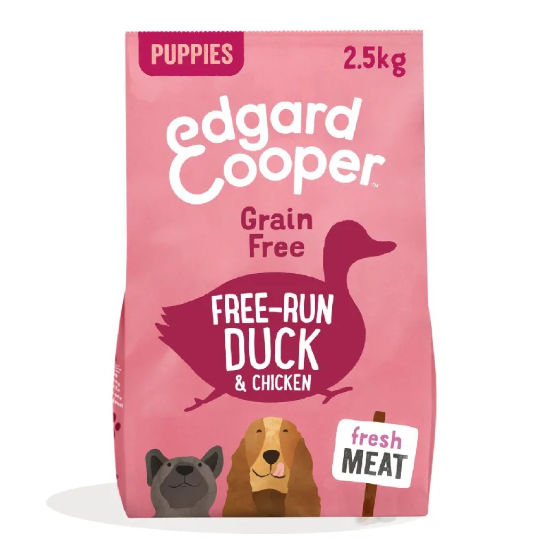 Edgard & Cooper Puppy Grain Free Dry Dog Food Fresh Free Run Duck & Chicken 2.5kg