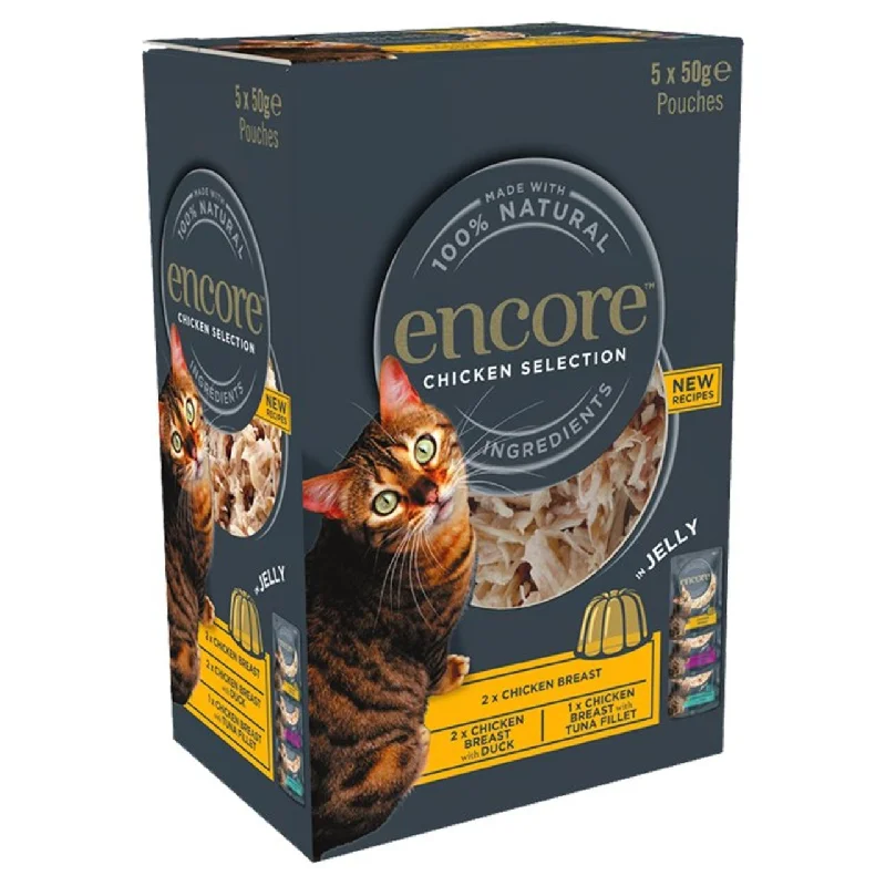 Encore Cat Pouch Chicken in Jelly 5 x 50g