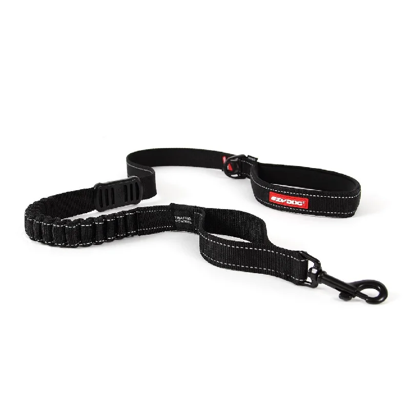 EzyDog Zero Shock Dog Lead Black 48"