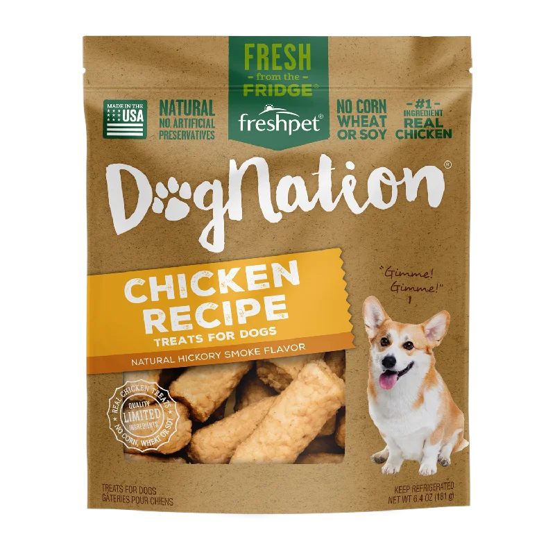 FRESHPET DOGNATION CHICKEN DOG TREAT 8 oz