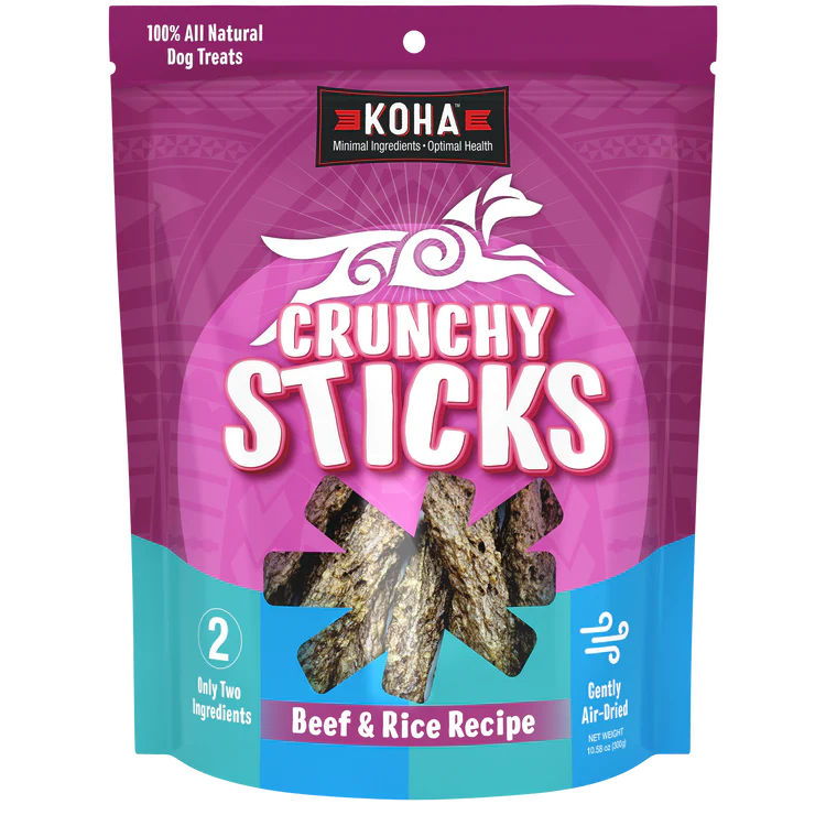 KOHA DOG CRUNCHY BEEF STICKS 10.5oz