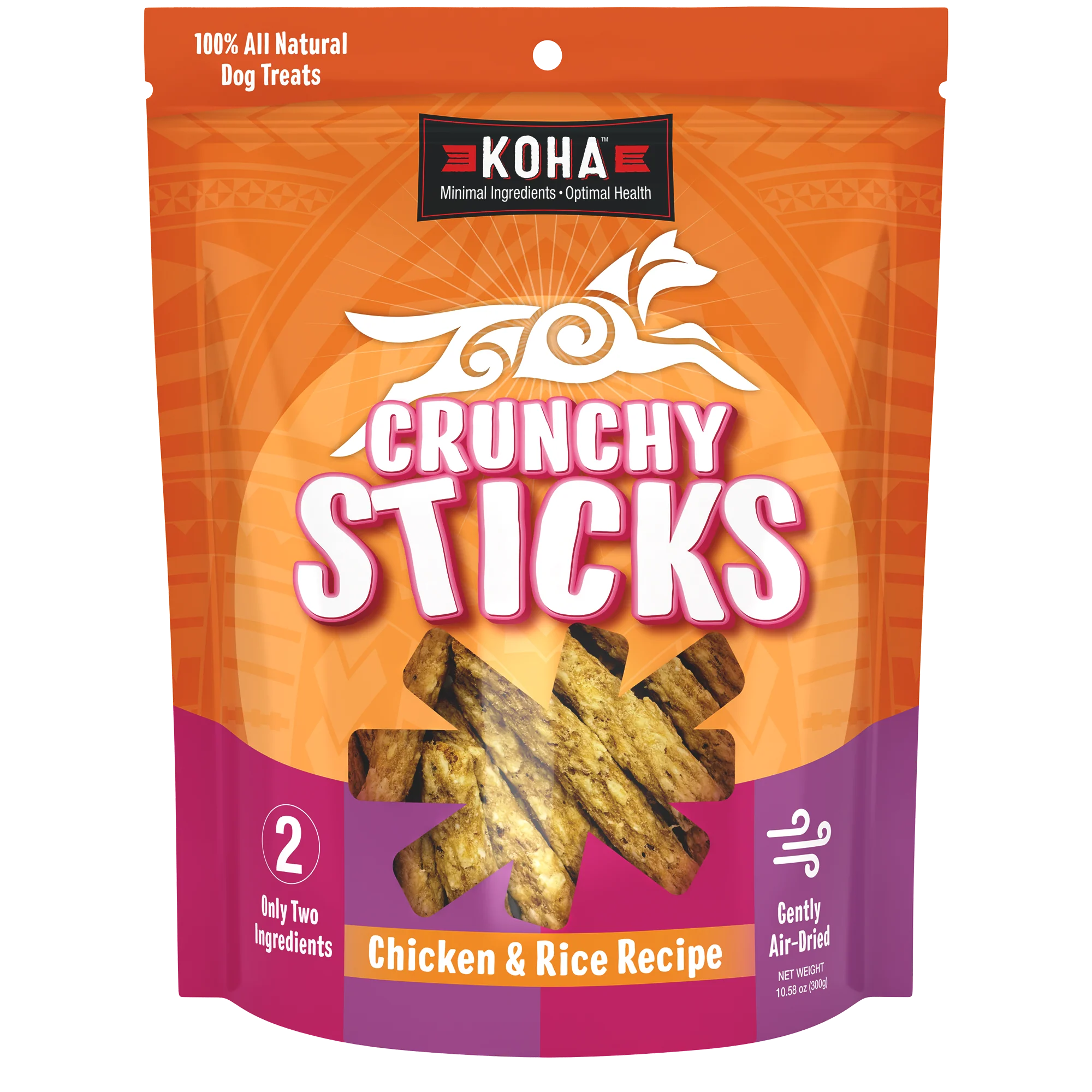 KOHA DOG CRUNHY CHICKEN STICKS 10.5oz