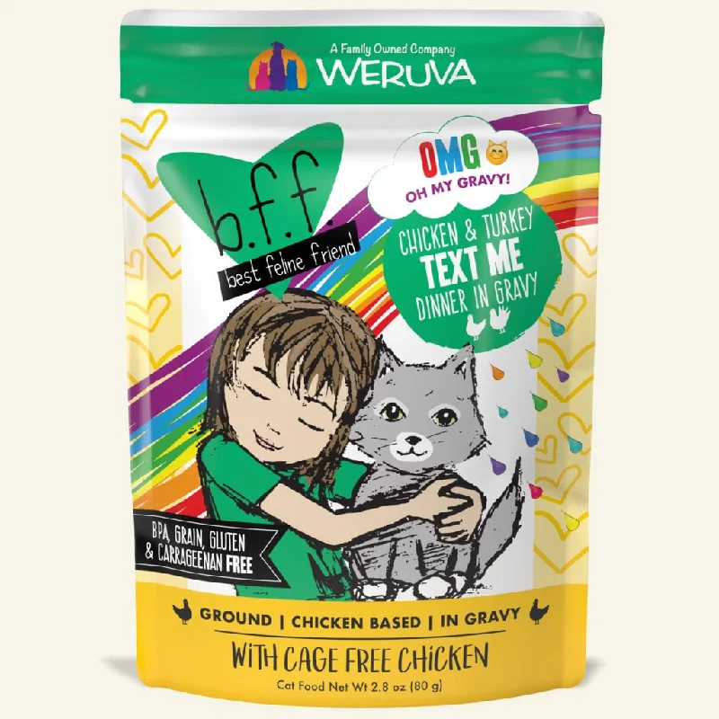 Weruva - Oh My Gravy! Chicken & Turkey Text Me Pouches