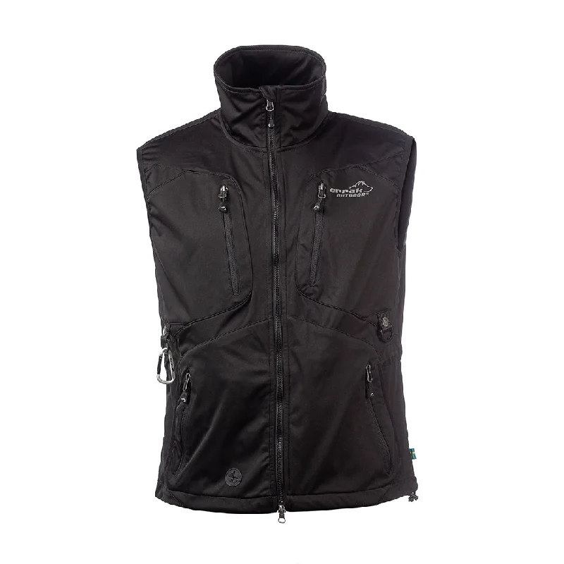 Arrak Mens Acadia Softshell Vest - Black