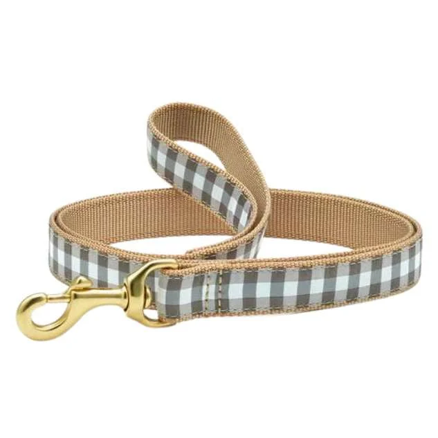 Leash | Gray Buffalo Check