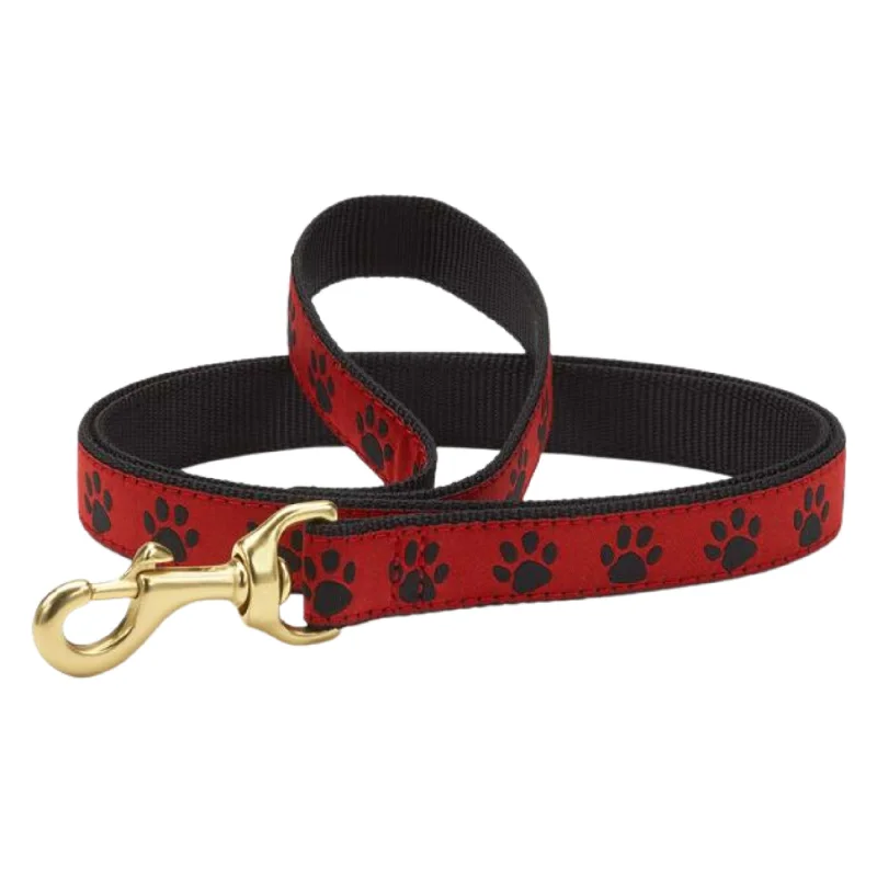 Leash | Red & Black Paw