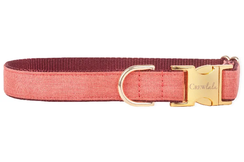 Napa Valley Linen Dog Collar