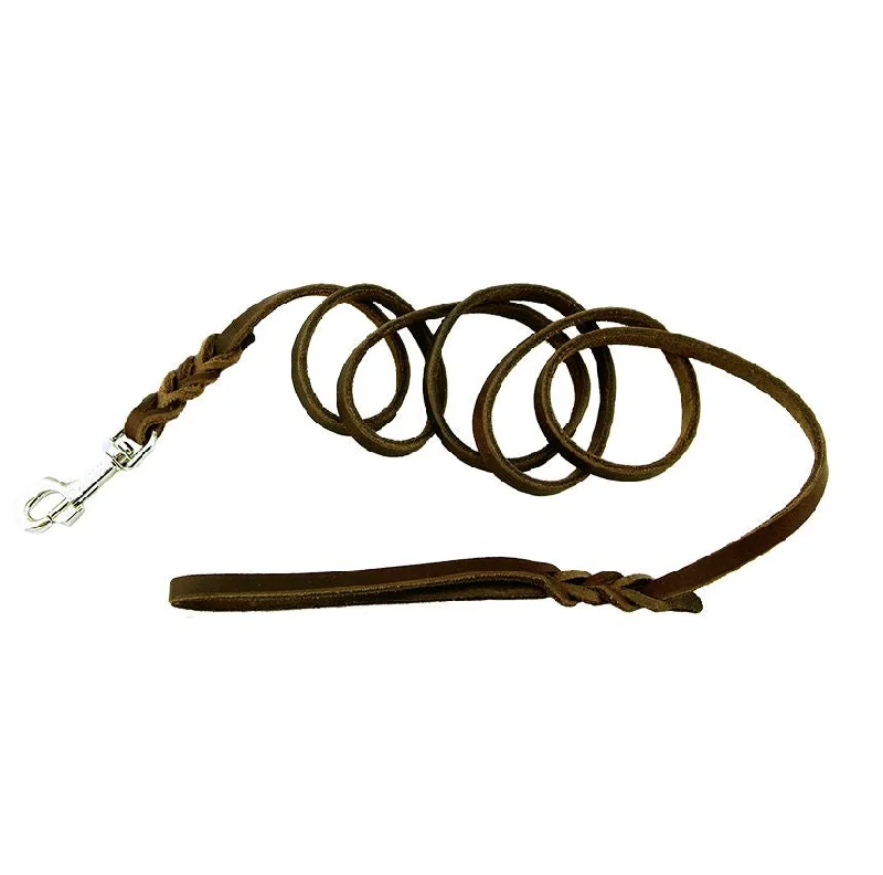 Schweikert Soft Leather Leash, 11mm 3m (10ft) with handle