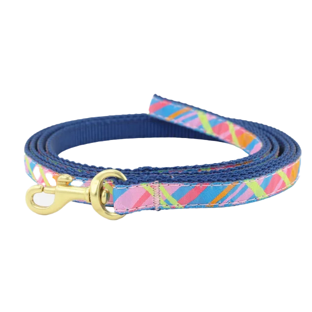 Teacup Leash | Pink Madras