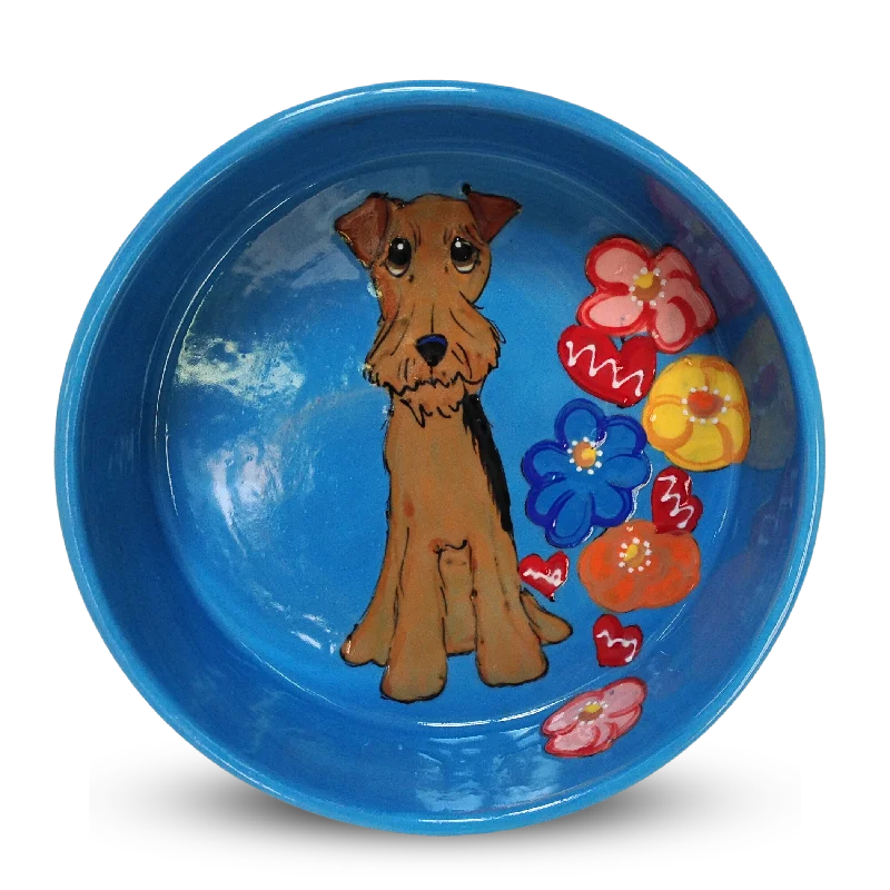 Airedale Terrier Dog Bowl