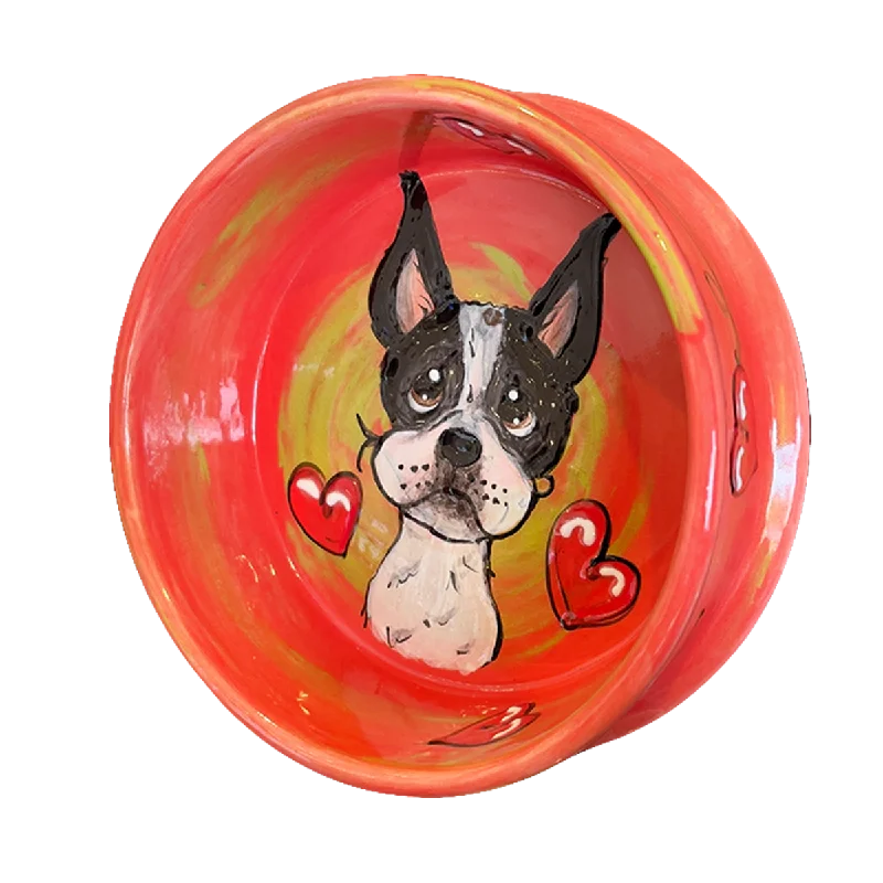 Boston Terrier Hand-Painted by Debby Carman