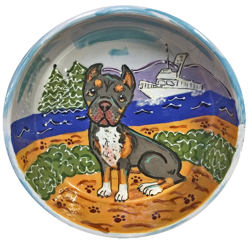 Cane Corso - Hand Painted Bowl by Debby Carman