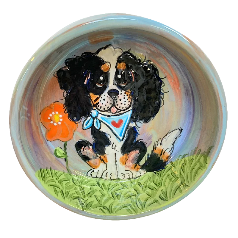 Cavalier King Charles Spaniel Ceramic Bowl Art