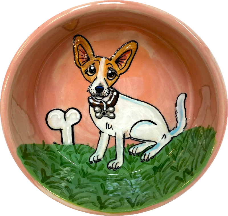 Chihuahua Hand-Painted 6" Bowl