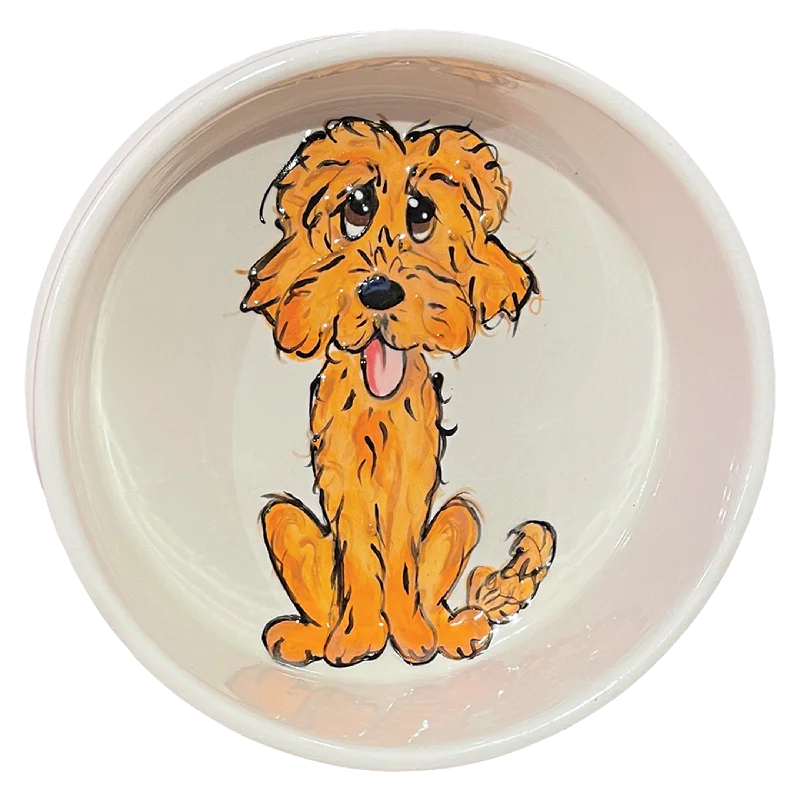 Large Hand Painted Doodle Bowl