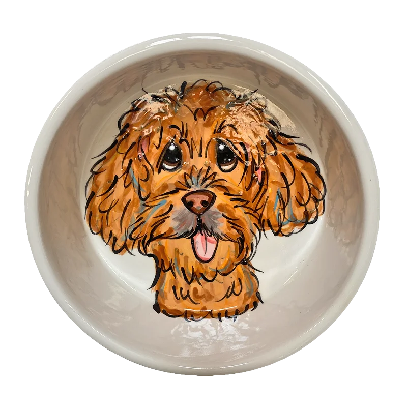 Mini Goldendoodle Face Portrait