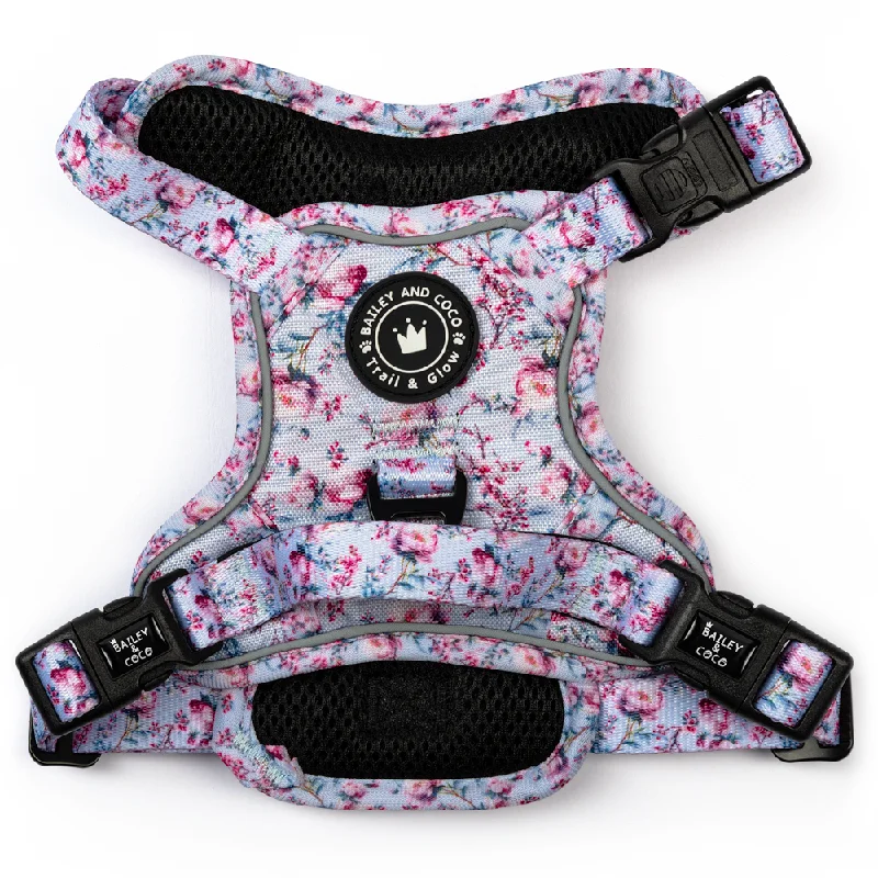 Trail & Glow® Dog Harness - Peony Blossom