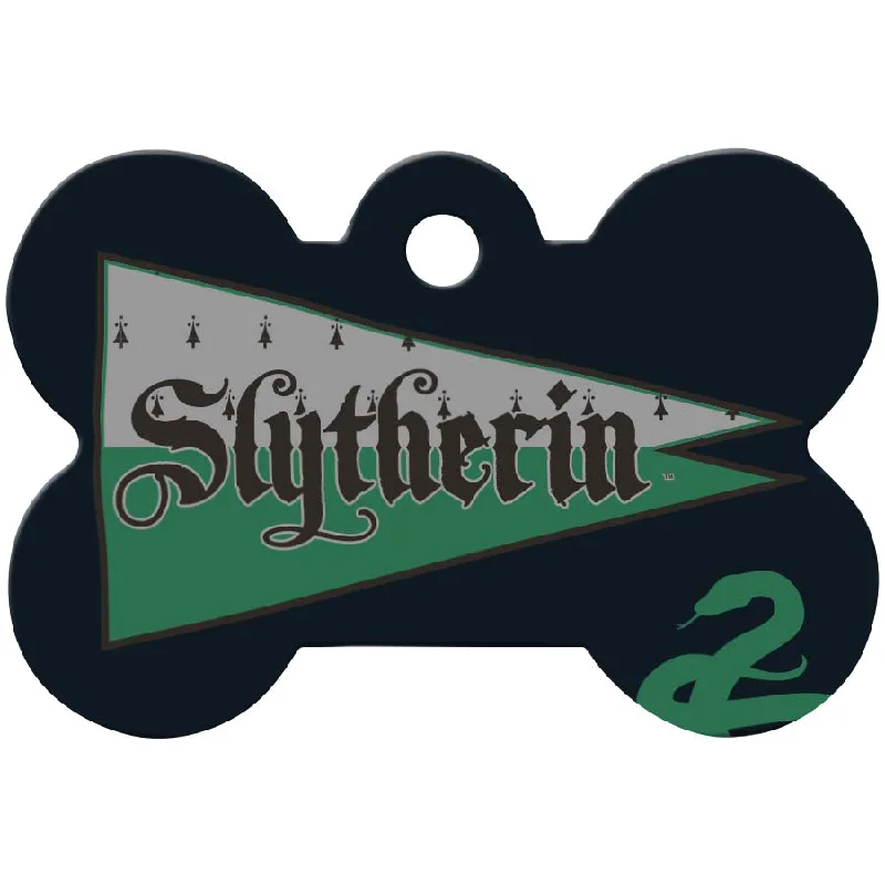 Medium Bone Harry Potter Slytherin Flag Pet ID Tag